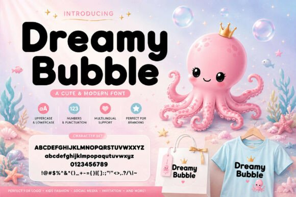 Discover Dreamy Bubble: A Font That Radiates Whimsy and Warmth