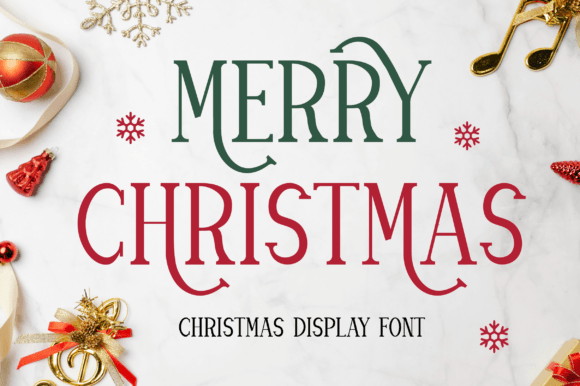 Merry Christmas: An Elegant Display Font for Festive Designs