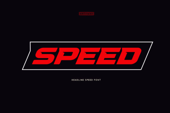 Speed: The Bold Display Font for Dynamic Headlines