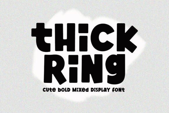 Thick Ring: A Bold Display Font for Vibrant Design